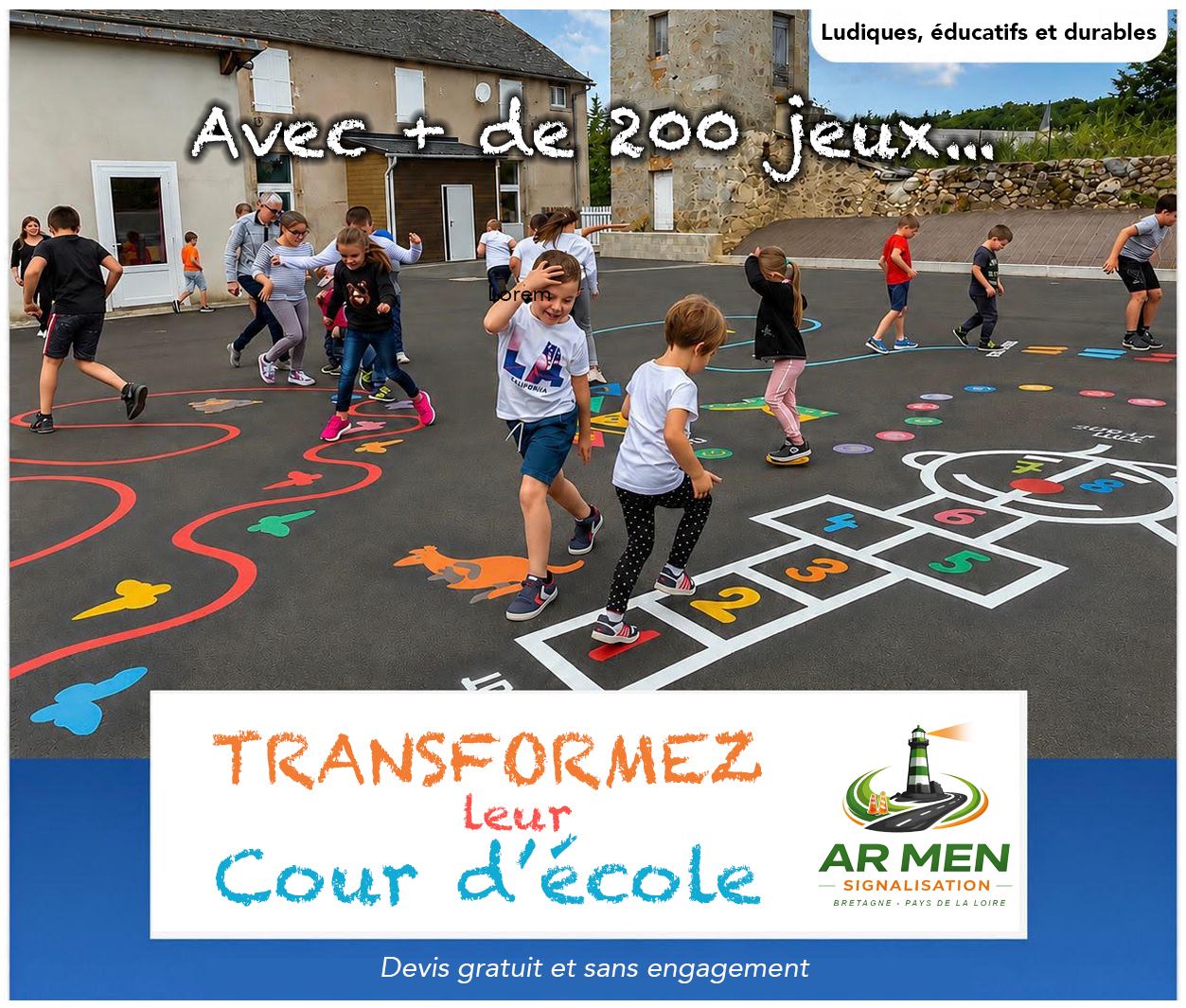 Marquages ludiques en Bretagne et en Mayenne