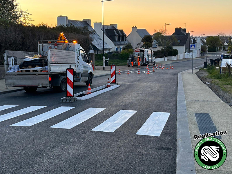 Marquages au sol rouriers - Armen-Signalisation agence de Lorient project-slider-image